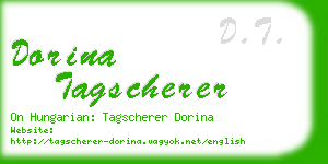 dorina tagscherer business card